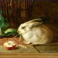 ウサギ バニー ウサギ絵画