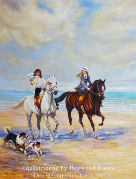 割引されたアートはすぐに発送できます Painting - Equestrienne Heywood Hardy 19x25 インチ USD99
