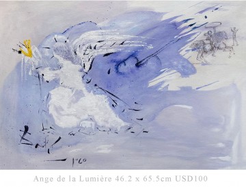 オイルアート Painting - アンジェ ドゥ ラ ルミエール 18x26インチ USD59